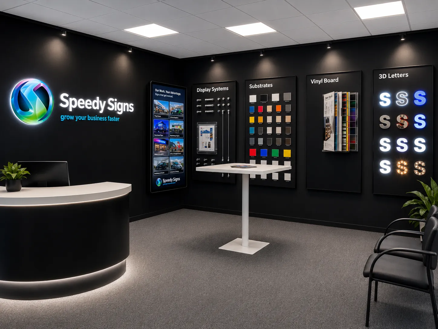 Speedy Signs Showroom